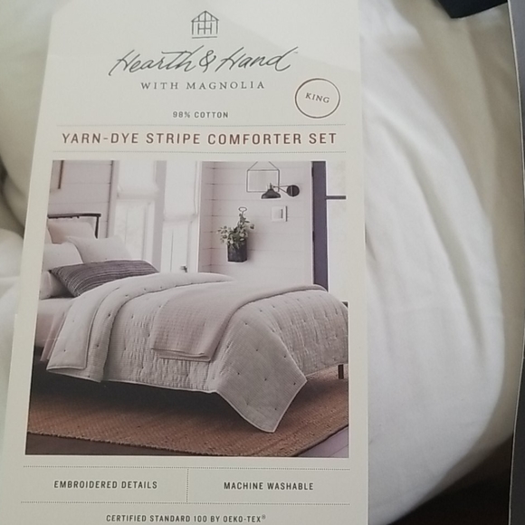 Hearth & Hand Bedding Yarn Dye Stripe Comforter Set Poshmark